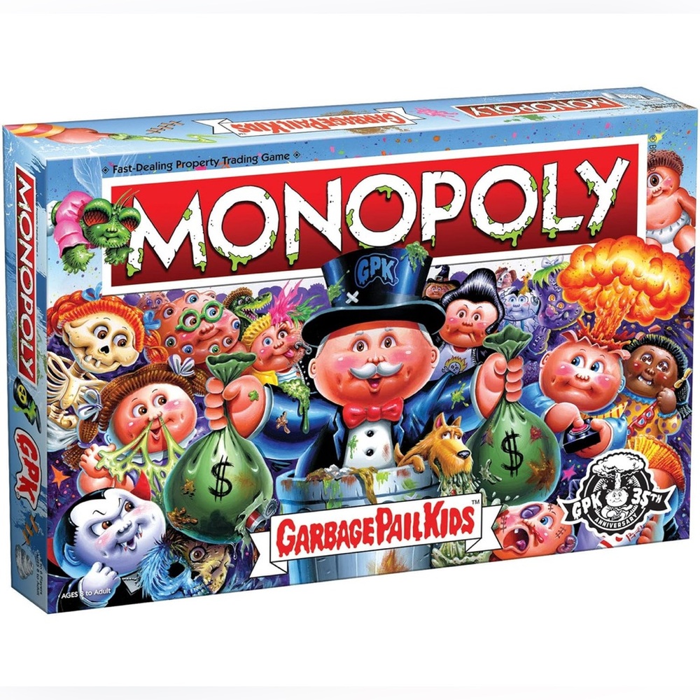 NEW SEALED Garbage Pail Kids Edition Monopoly Board Game Garbage Pail